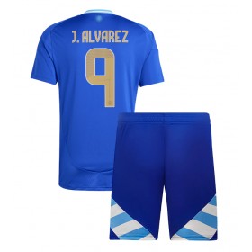 Argentinien Julian Alvarez #9 Auswärtstrikot Copa America 2024 Kurzarm (+ kurze hosen)